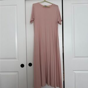 Eileen Fisher Soft Pink Maxi Dress